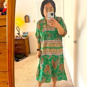 Zara Paisley Cover Up Dress